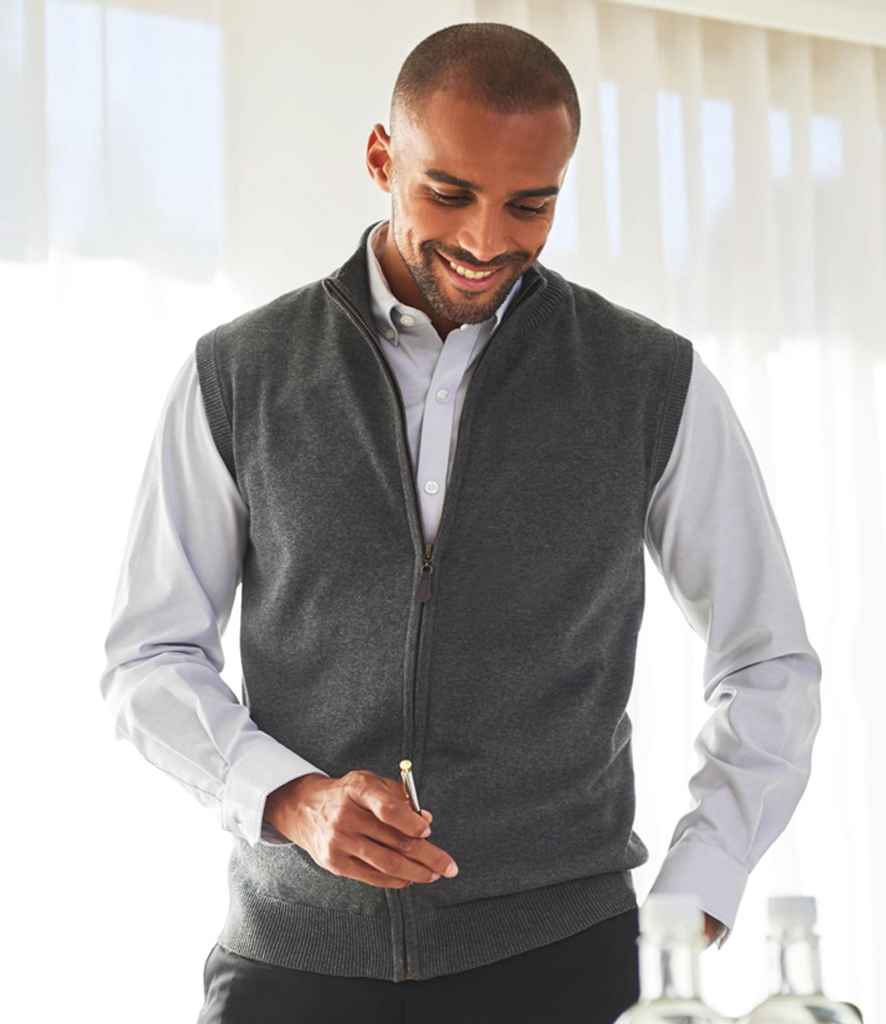 Brook Taverner Lincoln Knitted Zip Gilet PenCarrie